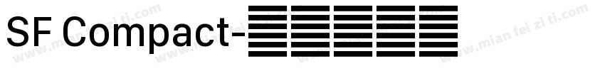 SF Compact字体转换